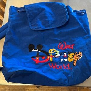 Disney Blue Backpack with Iconic Logo